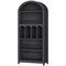 5-Tier Arched Bookshelf, Tall Storage Display Shelf, Black Bookcase